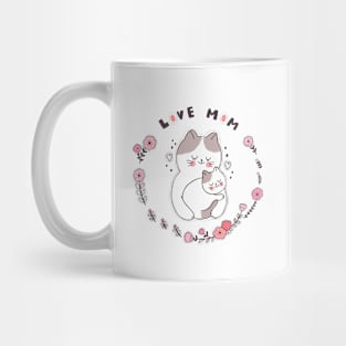 Cat Love Mom Mug